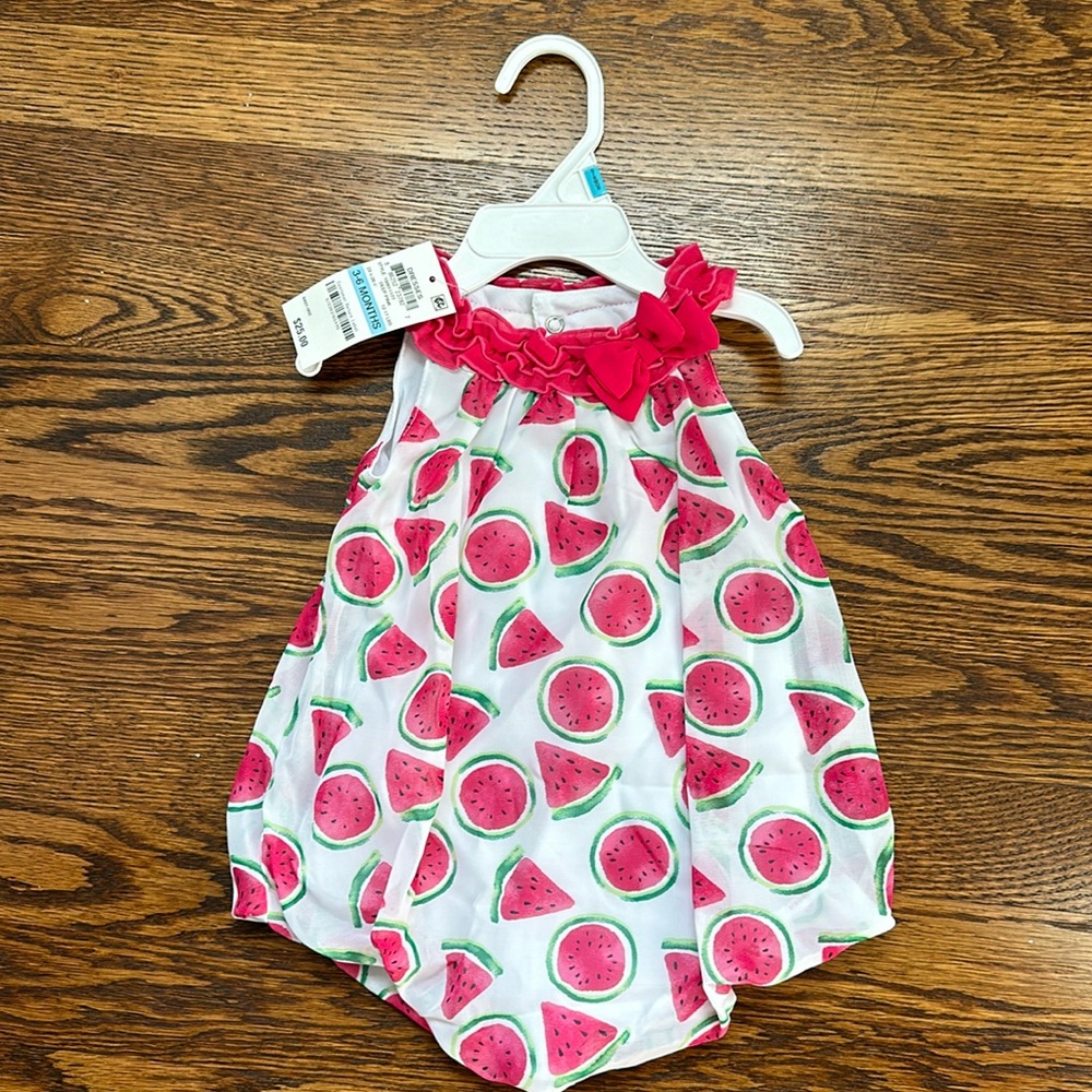 Baby Girl Watermelon Romper